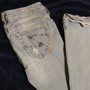 Silver jeans